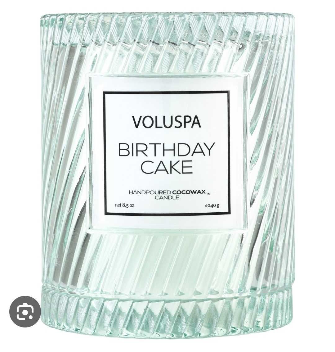 Świeca VOLUSPA Birthday Cake wosk kokosowy 100% coconut wax 240g
