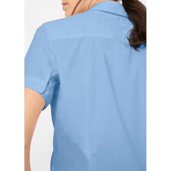bonprix elastyczna niebieska koszula casualowa 34