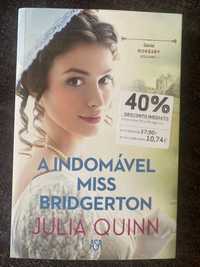 Vendo livro A indomavel Miss Bridgerton, de Julian Quinn