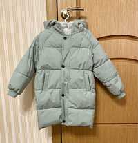 Детская демисезонная курточка удлиненная куртка пальто 110/116