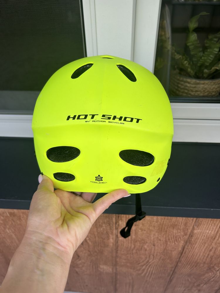 Kask rowerowy Fullface Author Hot Shot X9 żółto-czarny