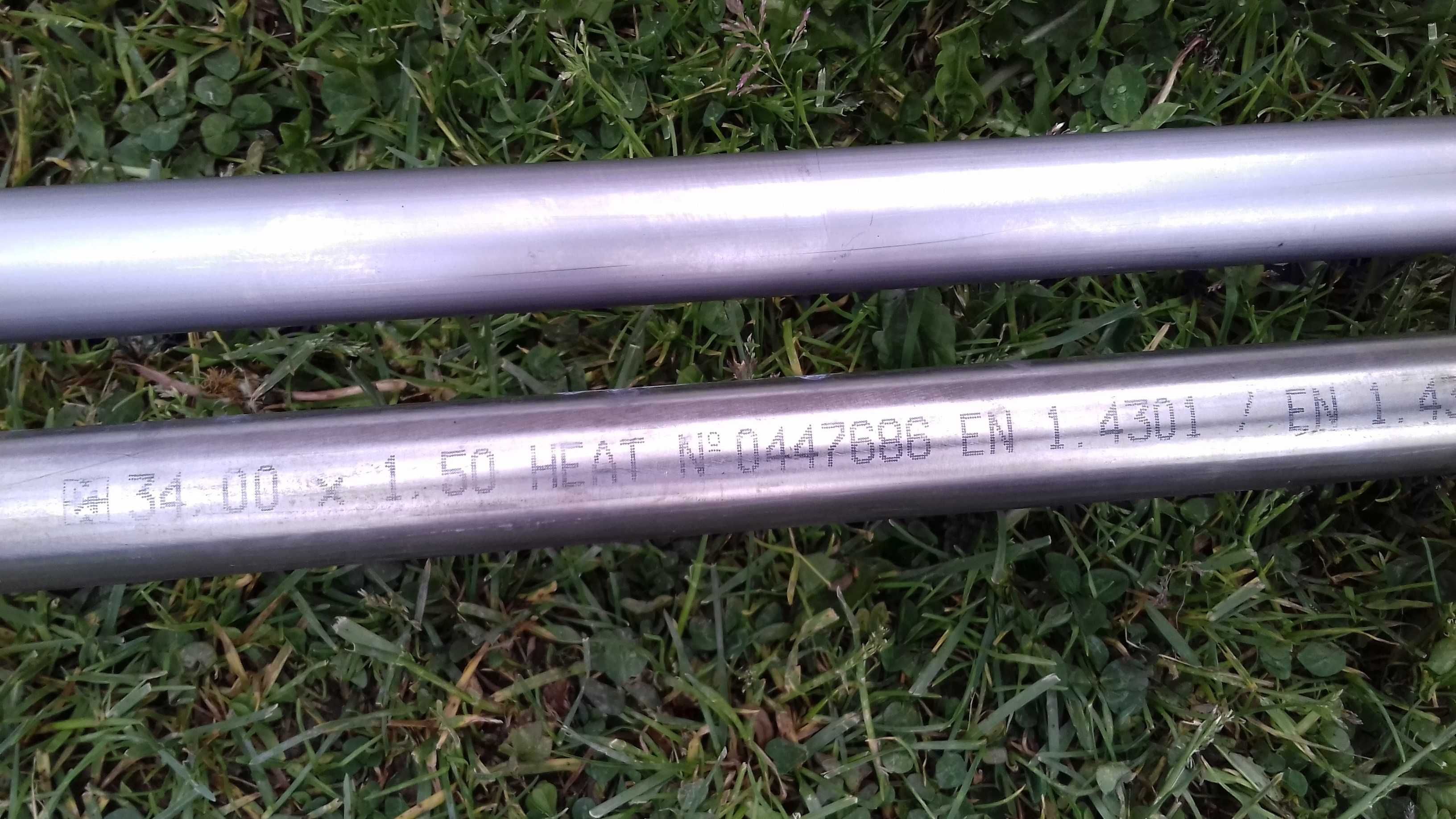 Poręcz przyścienna stal nierdzewna 2szt 220cm 1szt 200cm