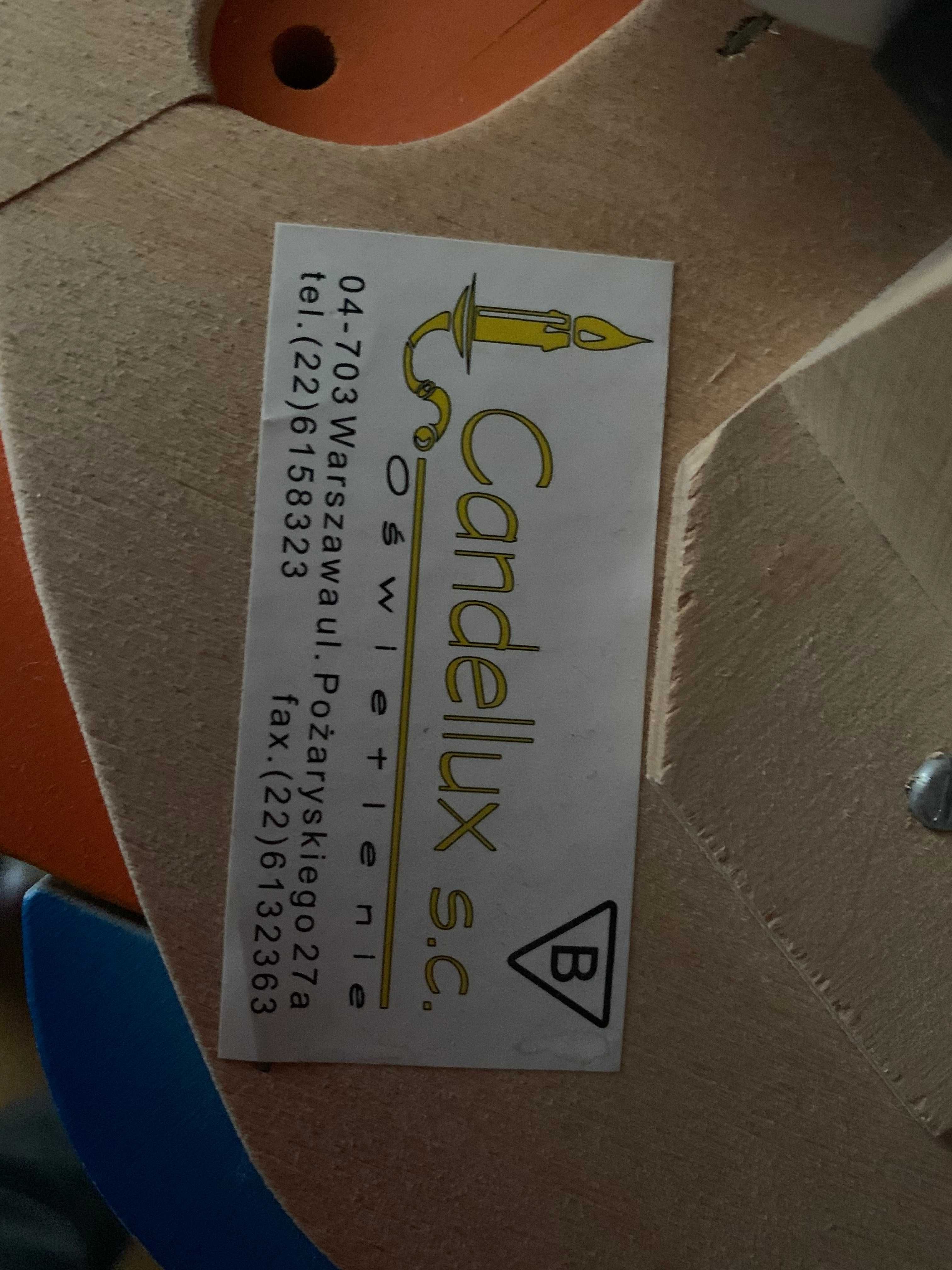 Lampka/kinkiet Candellux do pokoju dziecka drewniana malowana