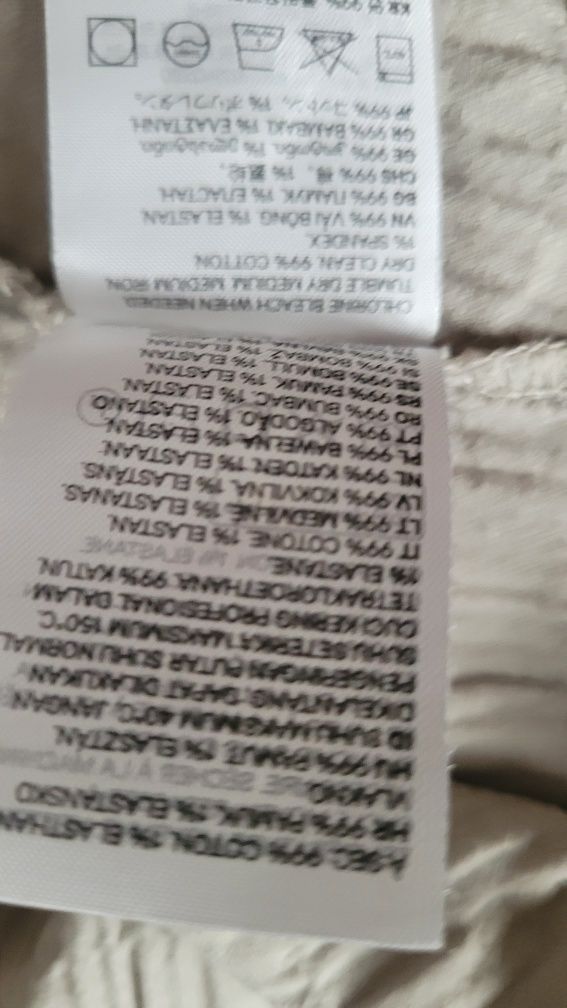 H&M sukienka  muslinowa koszulowa M