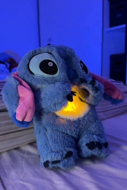 Дитяча м'яка іграшка з функцією дихання «Веселий Стіч»