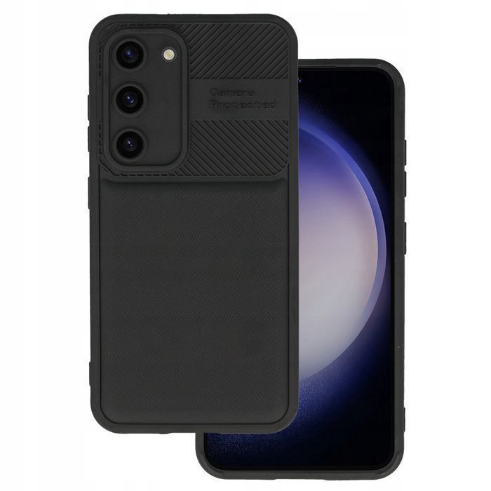 Etui Silikonowe Camera Protected Do Samsung S23 Plus S916 Czarne
