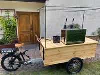 Wózek gastronomiczny, mobilna kawiarnia, biznes kawa, coffee bike