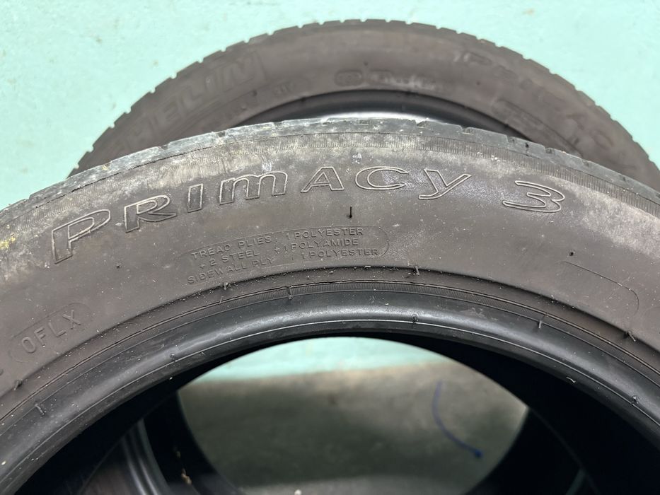 2 pneus Michelin Primacy 3 com meio piso. 205/55R16