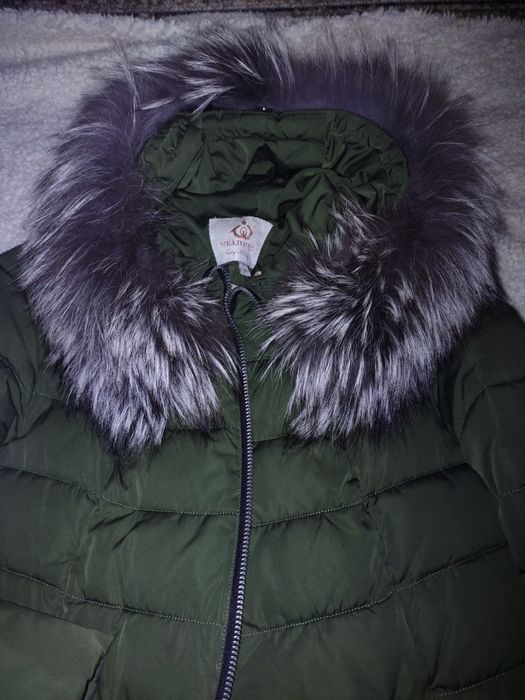 Пальто пуховик жіночий довгий