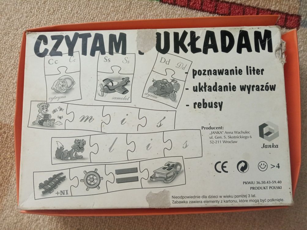 Gra edukacyjna dla dzieci Czytam i Układam