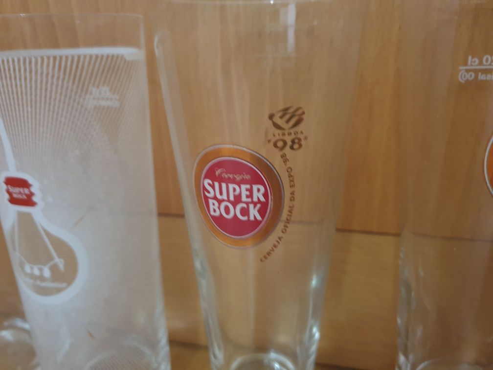 Coleção copos Super Bock, e eventos desportivos