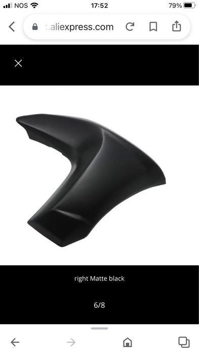 Lateral direita Kawasaki ER6 N