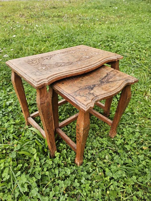 Stolik krzesełko zestaw prl