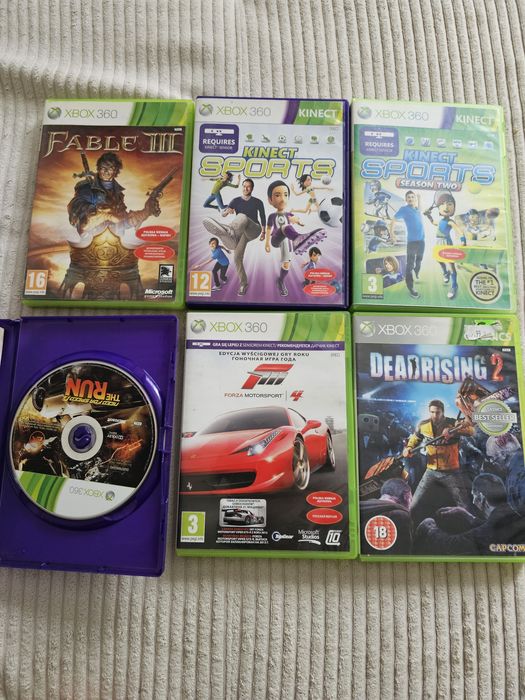 Zestaw gier Xbox 360 need for speed Forza fable kinect sports