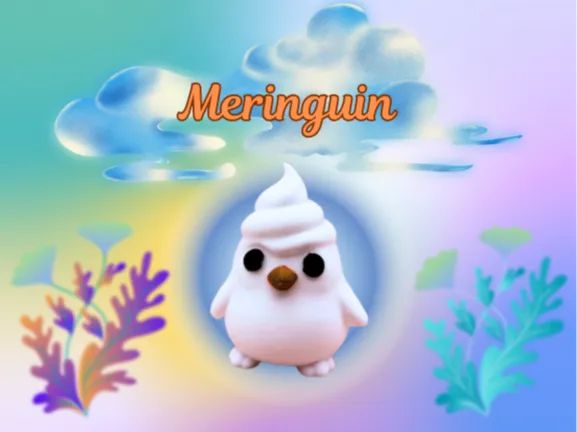 Criatura Doce "Meringuin" para Encantar
