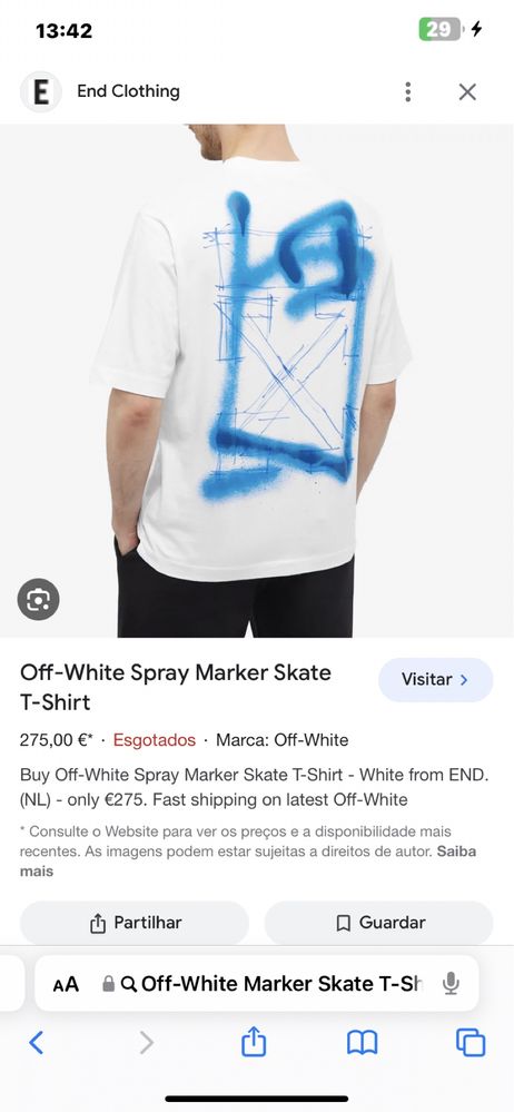 Off-White Spray Marker Skate T-Shirt