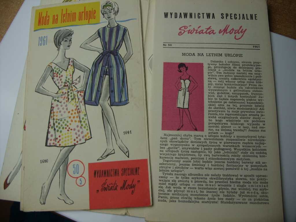 wydawnictwa specjalne świata mody 1961rok
