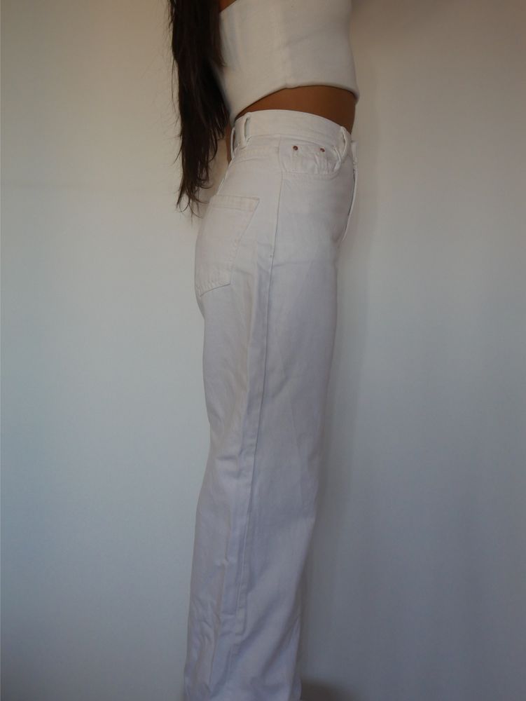 wide leg jeans, 34, bershka