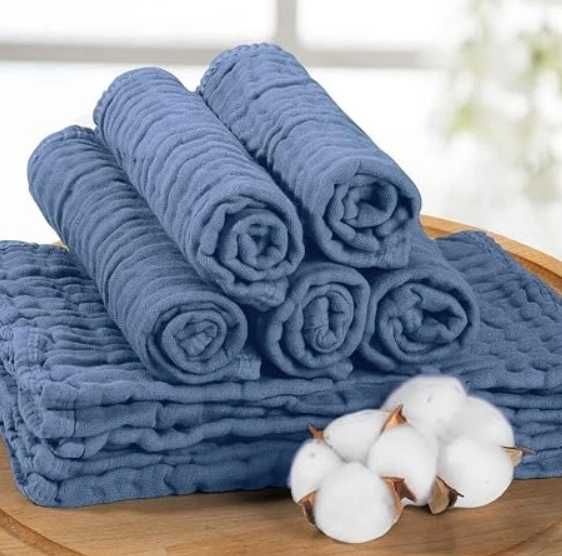 Pielucha muślinowa Yoofoss 10 SZT NIEBIESKA