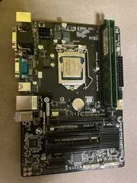 Комплект процессор i5-4690k ОЗУ 16gb мат. плата gigabyte h81m-s2pv