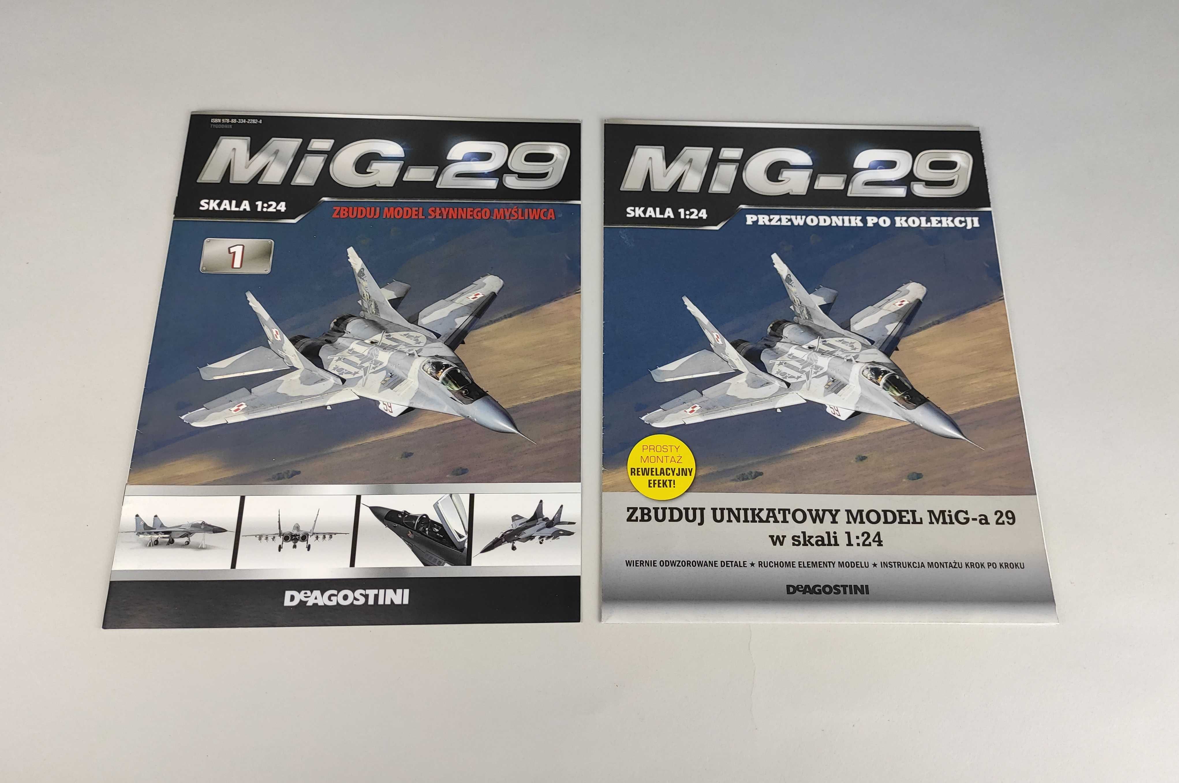 MiG-29 elementy model skala 1:24 numer 1