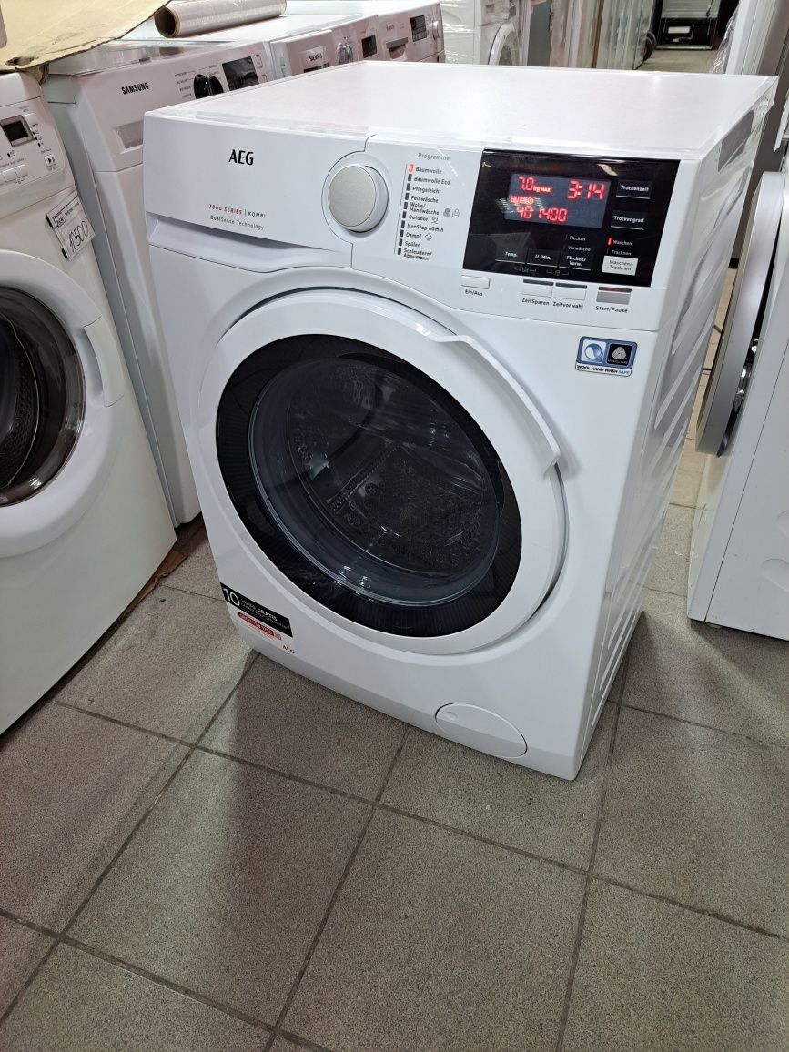Прально-сушильна машина 2в1 AEG 7000 Series Італія доставка гарантія