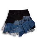 Spódniczka jeansowa handmade denim skirt mini custom recycled Y2K SWAG