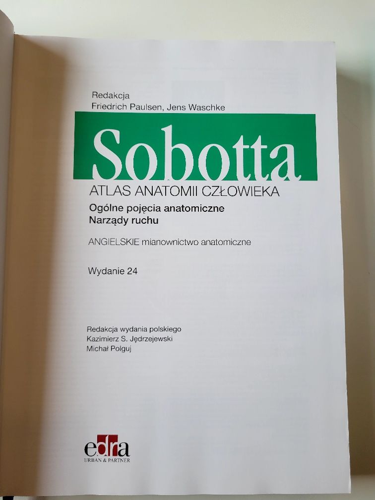 KOMPLET Atlasów Anatomii Człowieka SOBOTTA