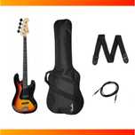 Gitara basowa Ever Play SB Jazz Bass + pokrowiec + pasek + kabel