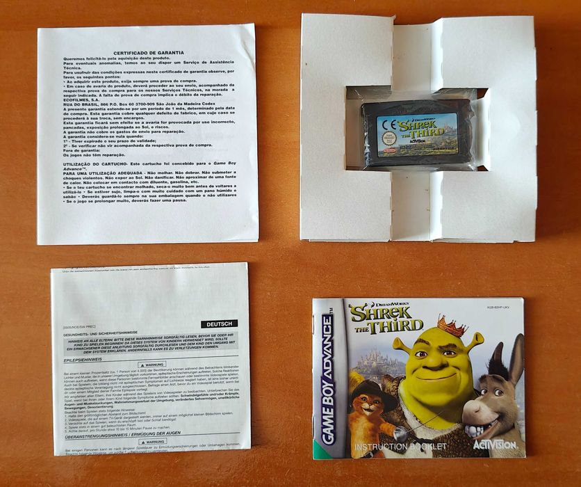 Shrek the third e Chicken Little completos para Game Boy Advance GBA
