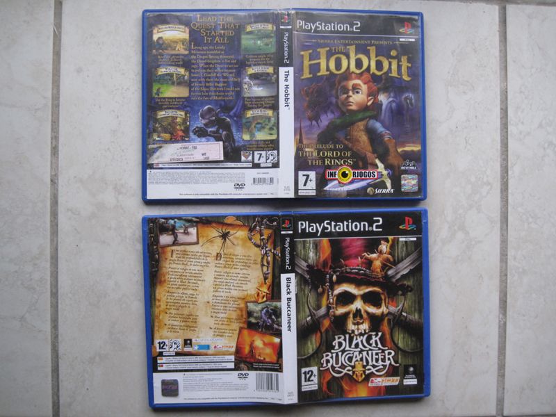 PS2 Jogos Black Buccaneer Version Complete colecção