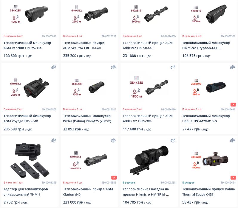 Тепловiзор Dahua TPC-M20-B10-G 256x192, дальность 460 м