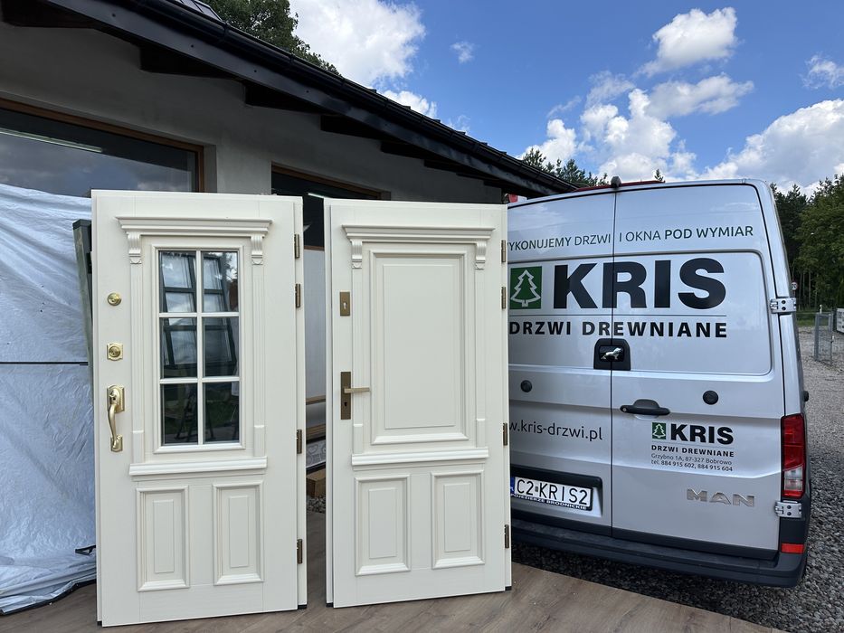 Drzwi zewnętrzne drewniane AmerykańskiePełneMontaż Cała Polska Schlage