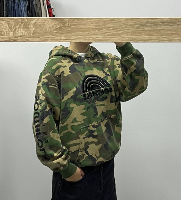 SouthPole Оверсайз камо худі rap camo hoodie сауспол реп sk8 bape y2k