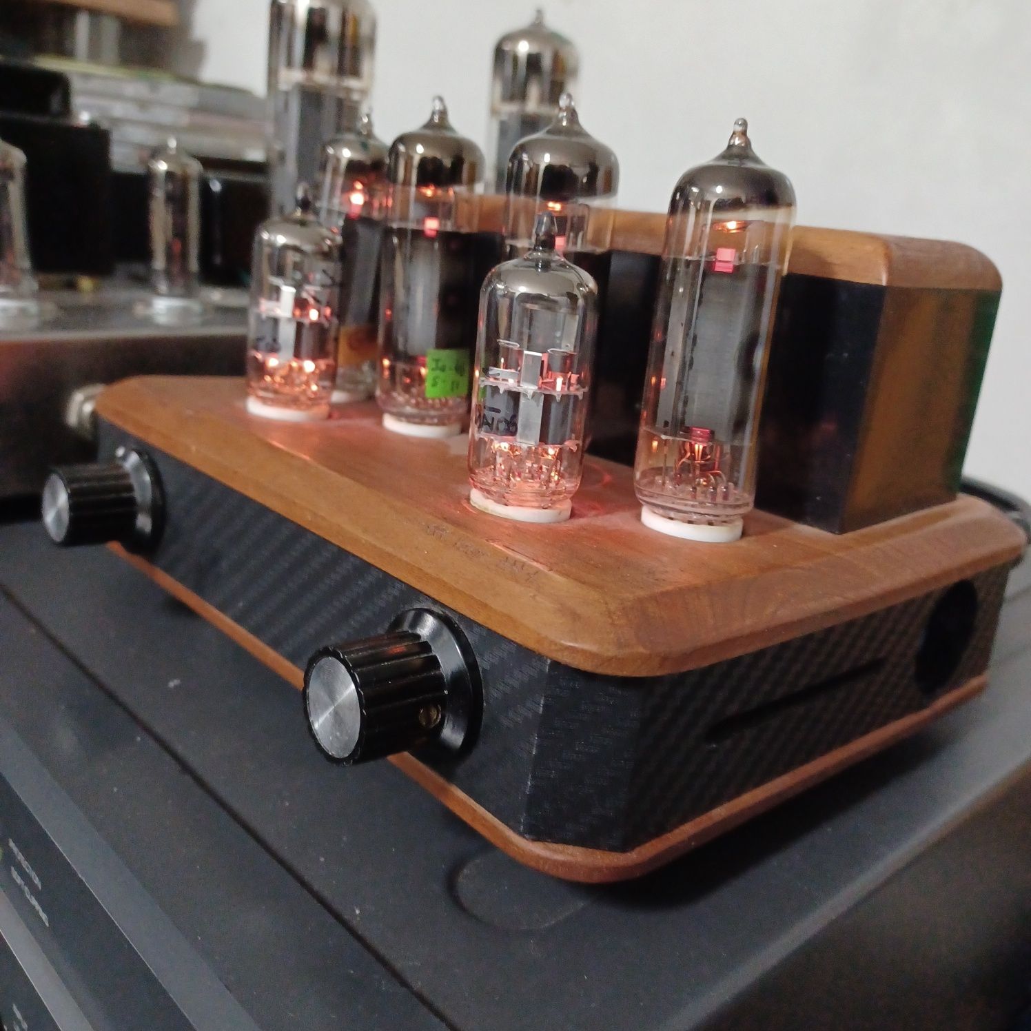 Mini Amplificador a válvulas push-pull EL84 novo Nobsound
