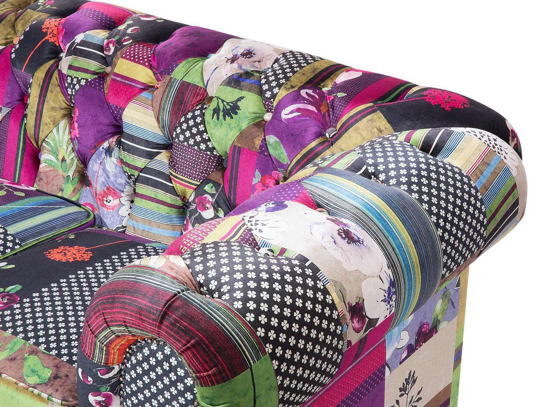 Sofa  Fioletowa dla 3 osób