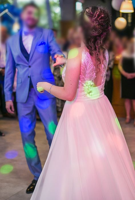suknia ślubna ANIOŁ Dama Couture kolor ivory angel + peleryna !