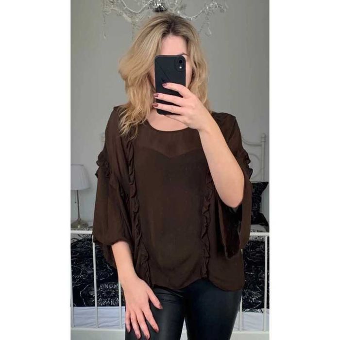 ByTiMo półtransparentna bluzka top oversize z wiskozy