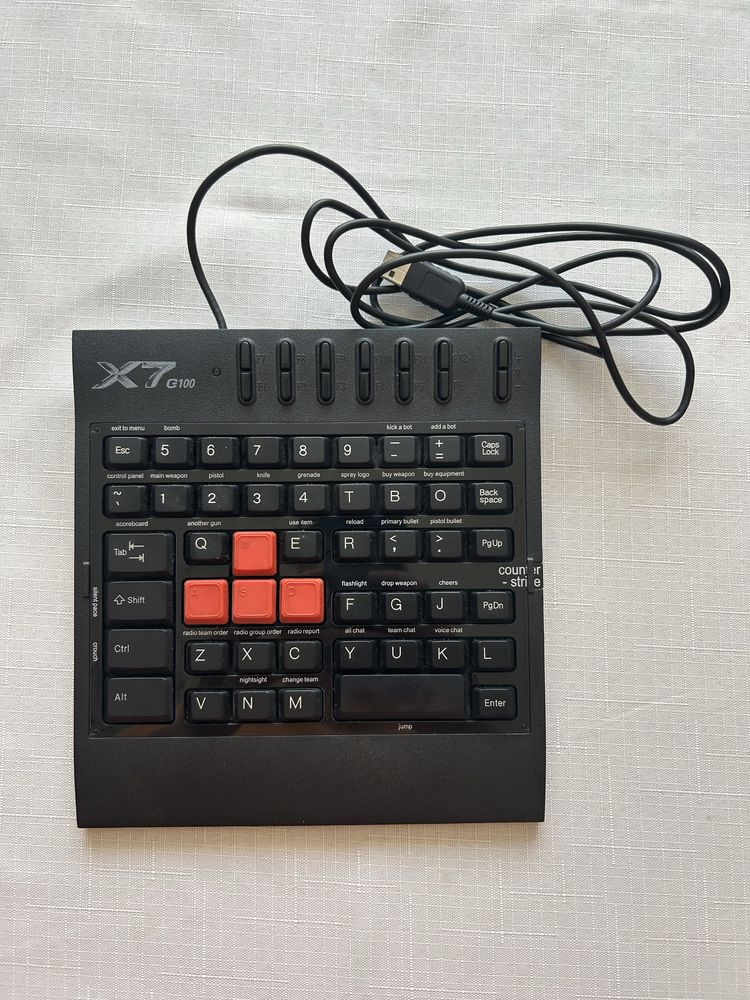 Клавіатура дротова A4Tech X7 G100 USB