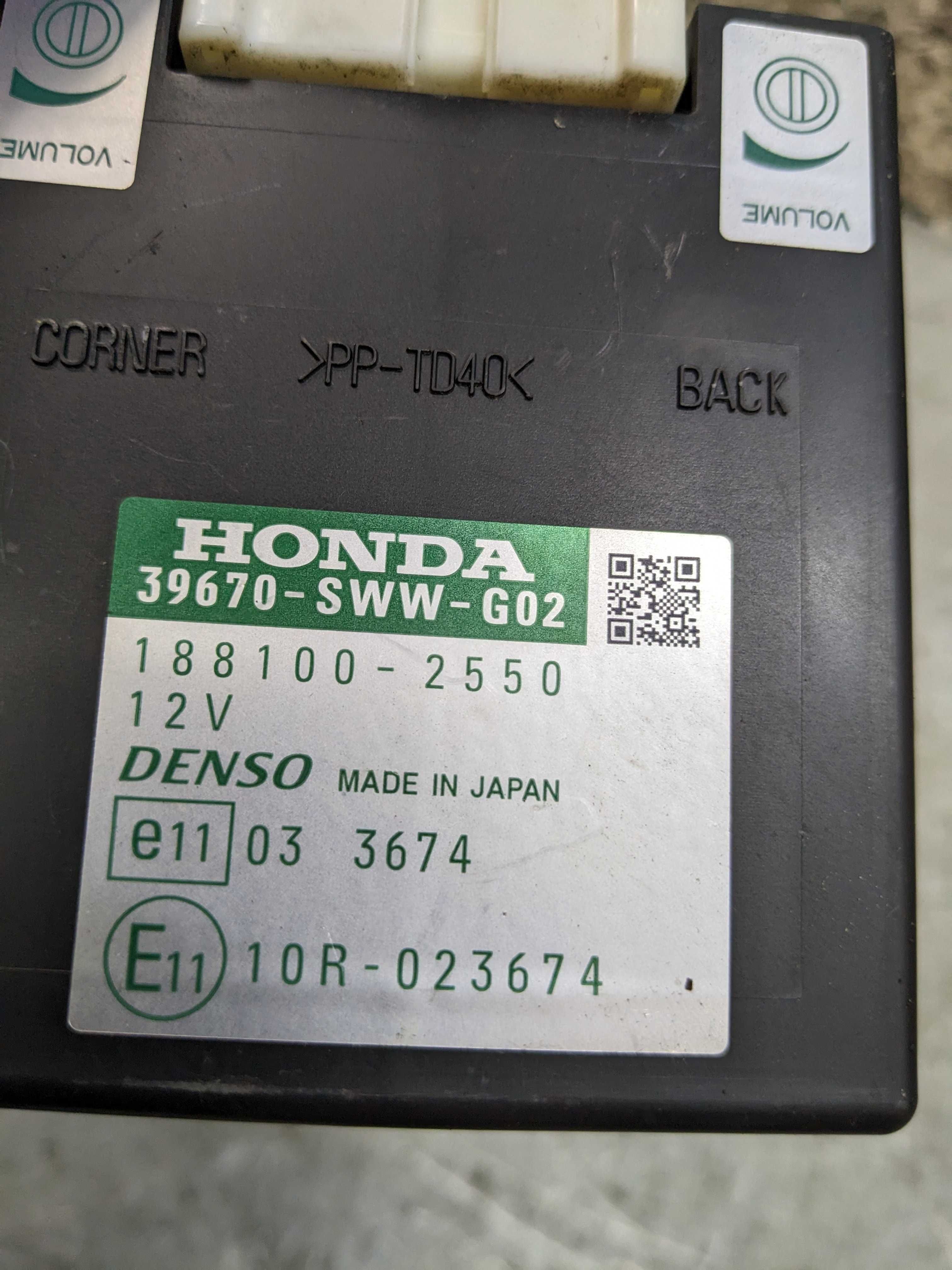 Honda CR-V III Moduł Sterownik Parkowania PDC