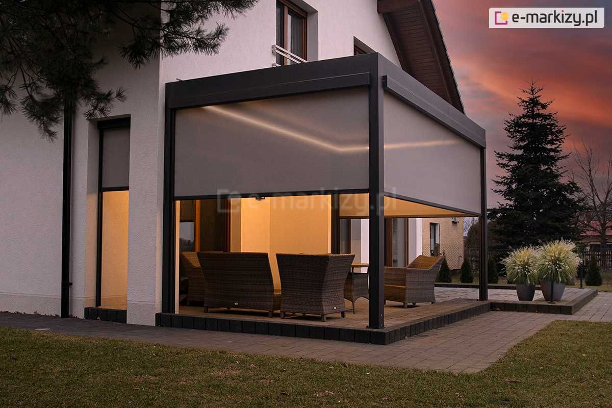 Pergola tarasowa zadaszenie altana wiata na taras do ogrodu SB400