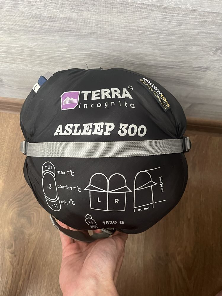 Спальний мішок Terra Incognita Asleep 300 синій L