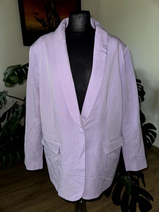 Marynarka liliowa podszewkowana nowa 44-46