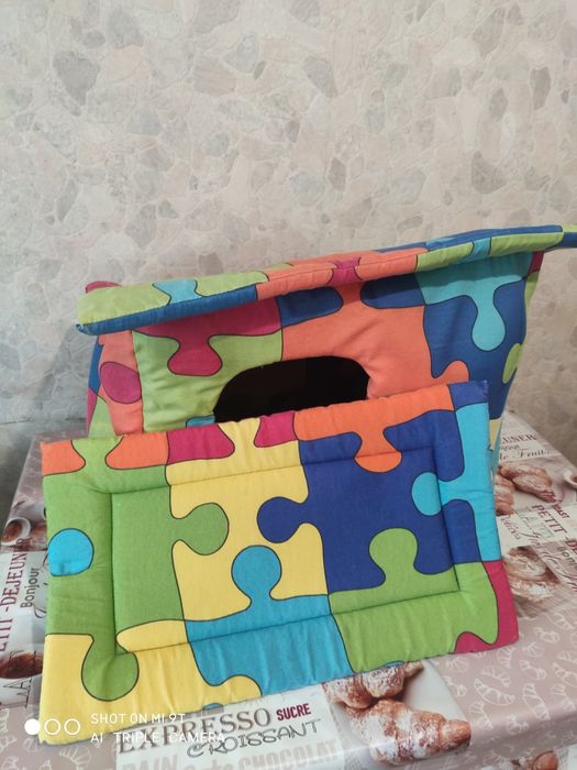 Теплый Мягкий Домик Диван Лежачок лежанка