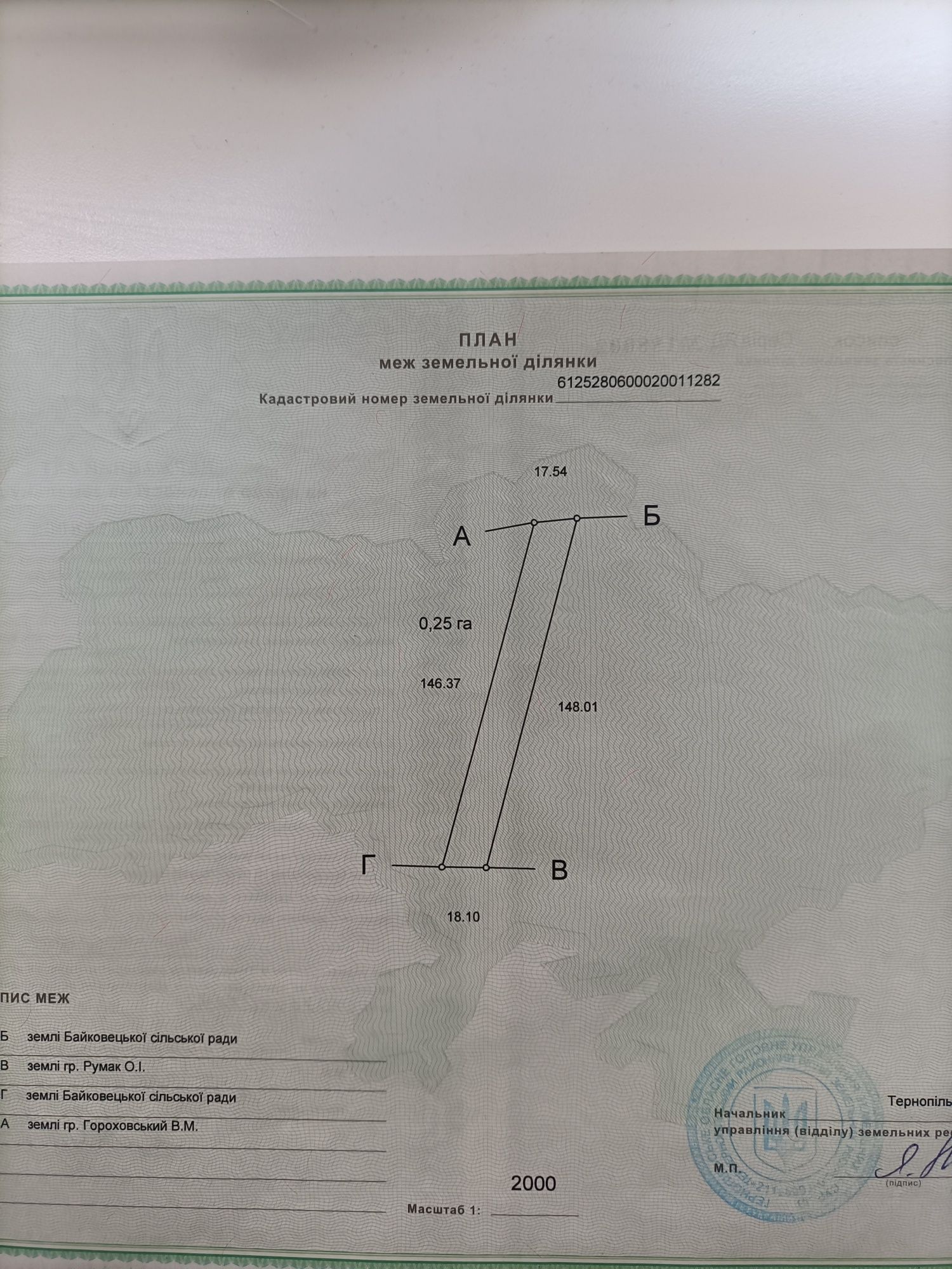 Продається земельна ділянка під забудову від власника