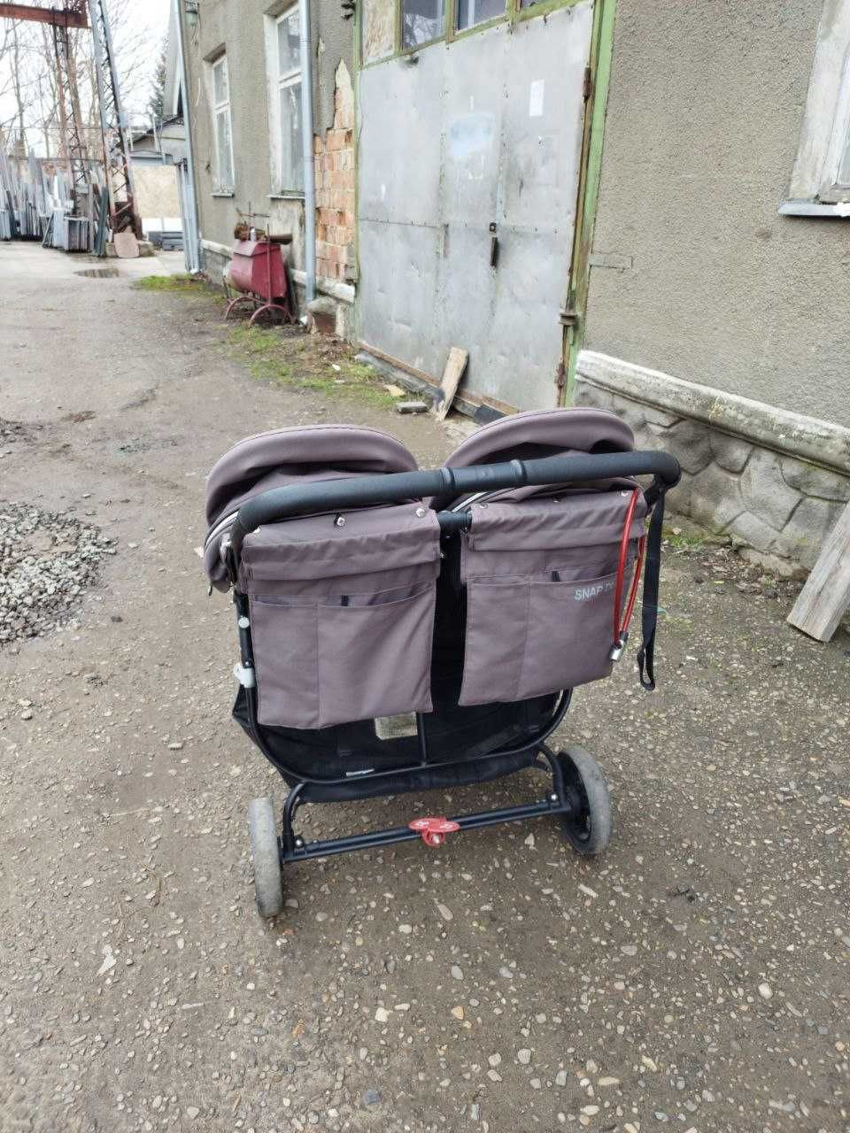 Прогулянкова коляска для двійні Valco Baby Snap Duo Dove Grey