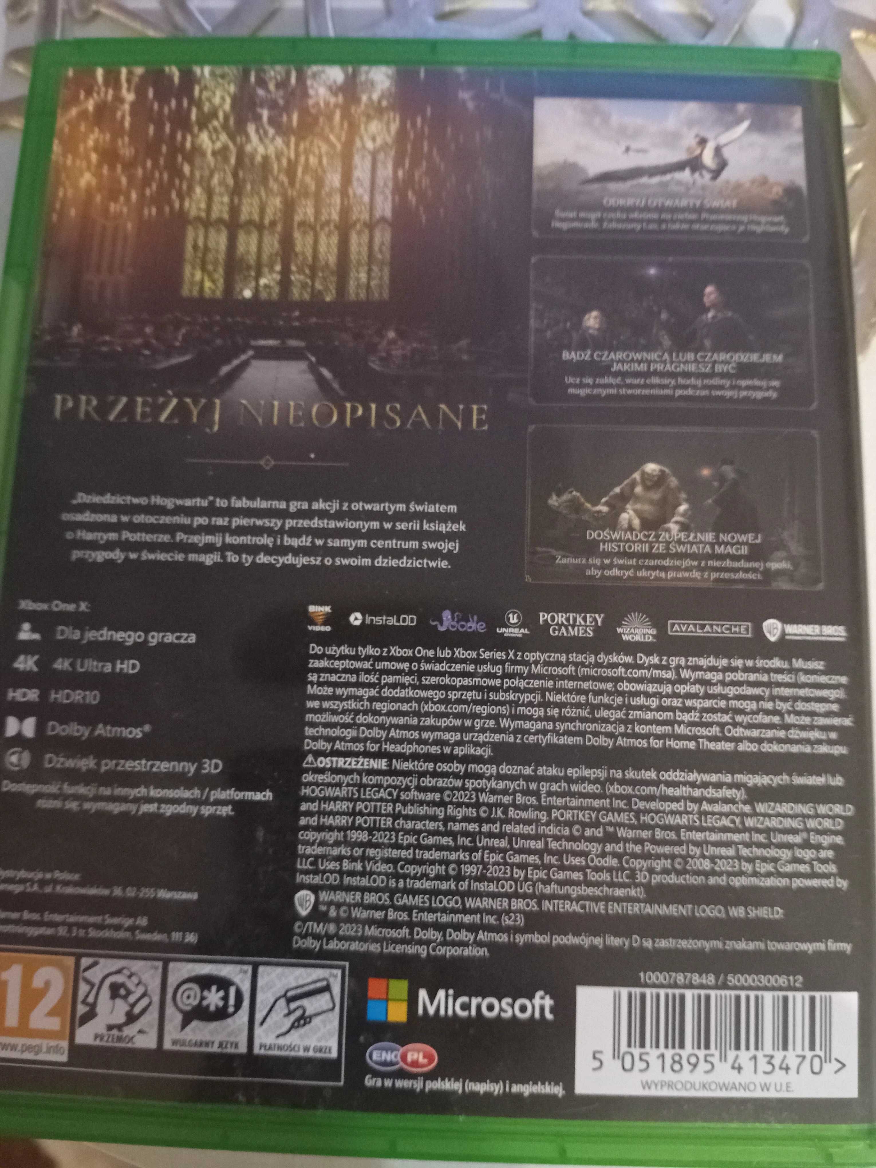 Gra Xbox One Dziedzictwo Hogwartu