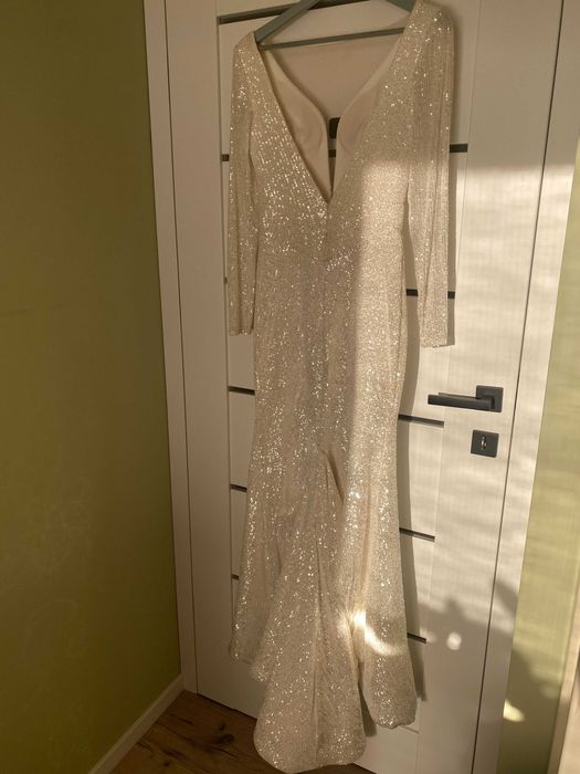 Suknia ślubna cekinowa syrenka Katy CORSO 36/38