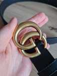 Pasek Gucci miedziany
