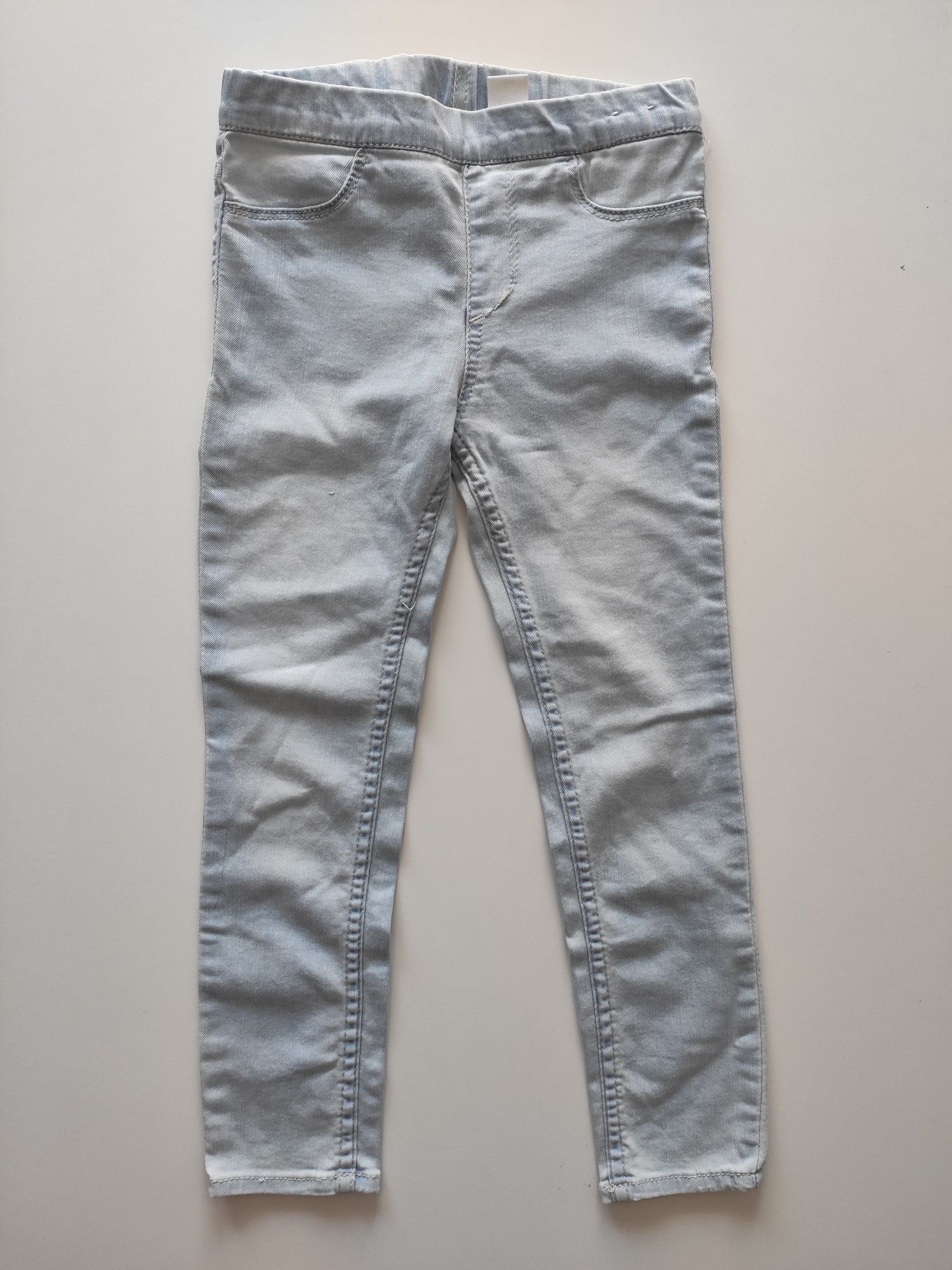Spodnie jeansy legginsy rurki niebieskie 110 4 5 lat H&M